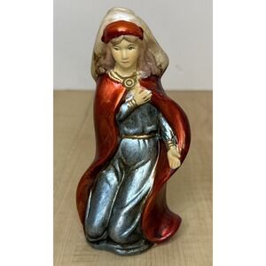 Porcelain Kneeling Virgin Mary Greenbrier Nativity Christmas Figure 6.5"